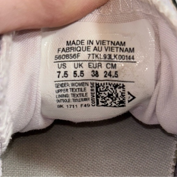 Converse all star women’s lavender shoreline slip‎ on shoes in size 7.5 - Picture 8 of 10